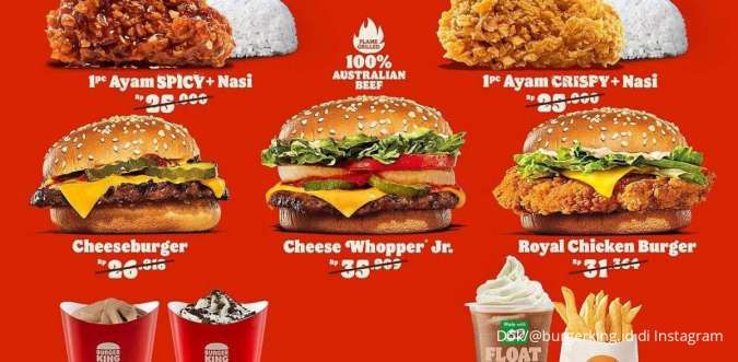 Promo Burger King Hanya Rp 17.000-an Berakhir Hari Ini, Makan Burger atau Ayam-Nasi