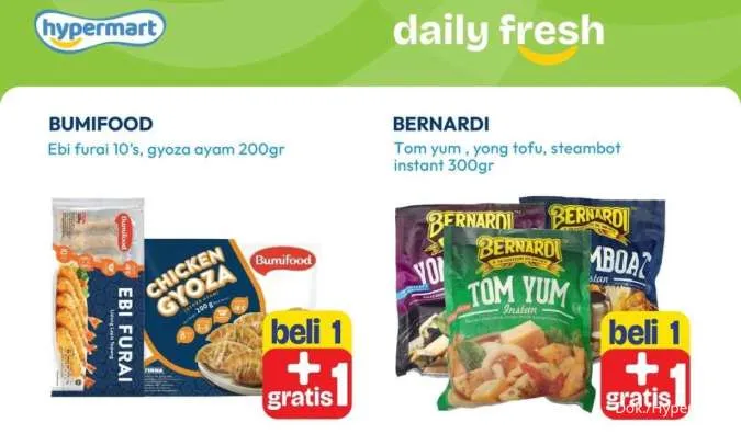 Promo JSM Hypermart 26-29 September 2025, Beli 1 Gratis 1 Aneka Frozen Food