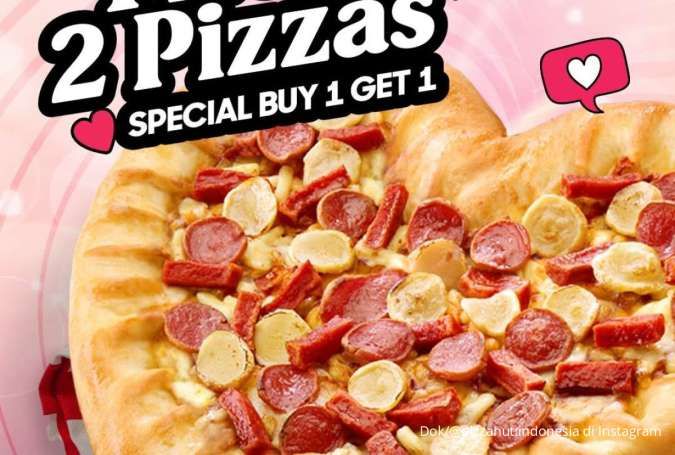 Promo Pizza Hut Spesial Valentine Beli 1 Gratis 1, Mulai Hari Ini 12 Februari 2025