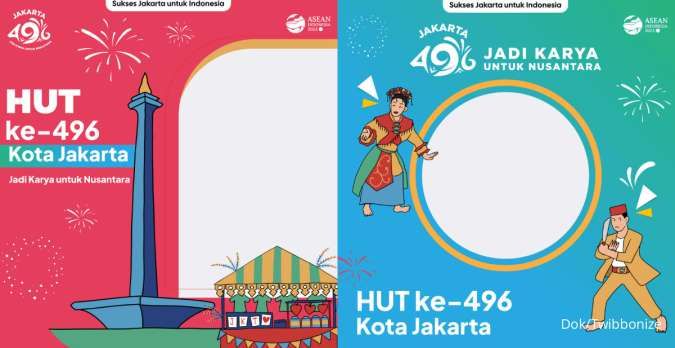 40 Twibbon Ulang Tahun Jakarta 2023 Desain Terbaru dan Unik, Cocok Jadi Foto Profil