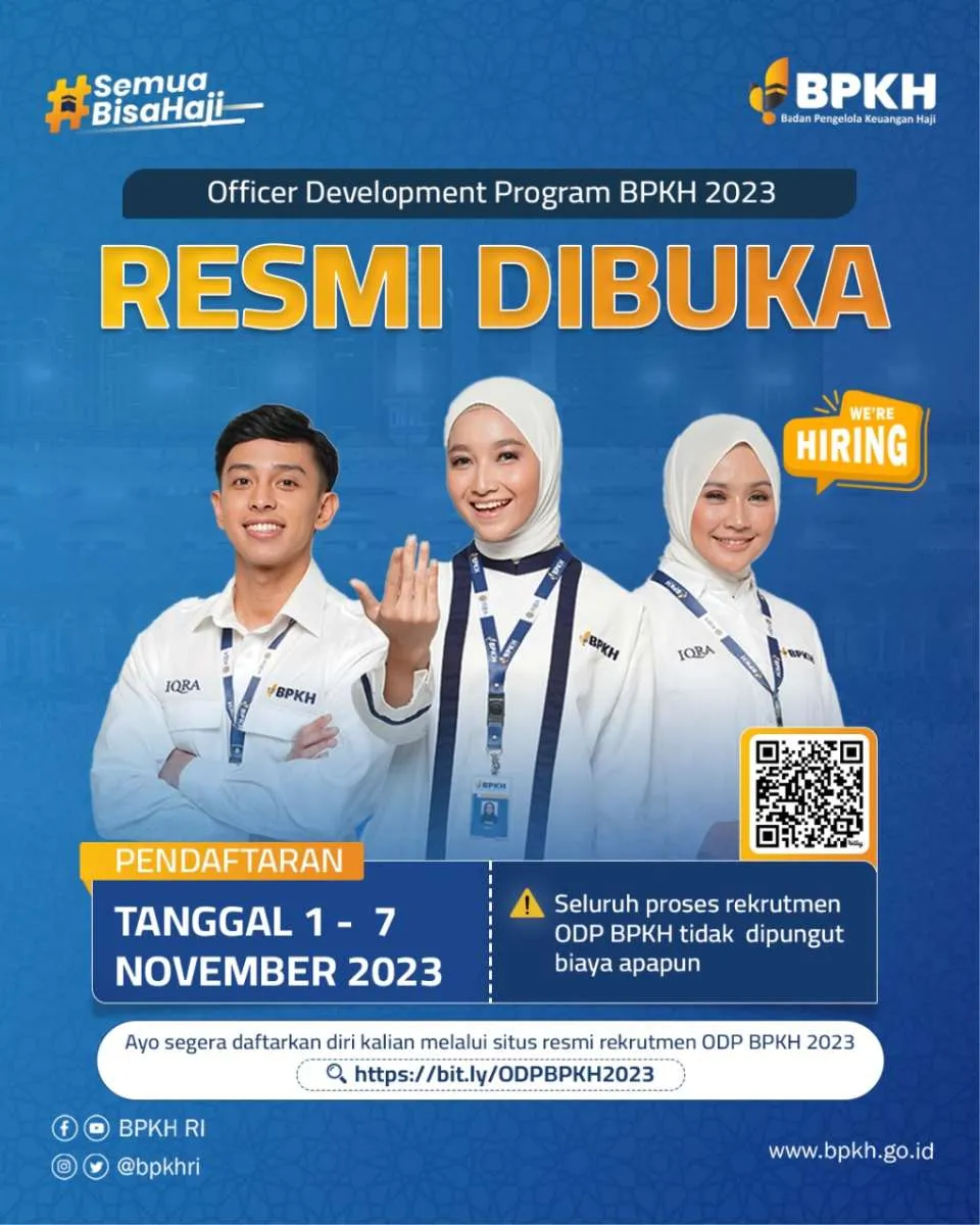BPKH Buka Lowongan Kerja ODP 2023, Terbuka untuk S1 Semua Jurusan