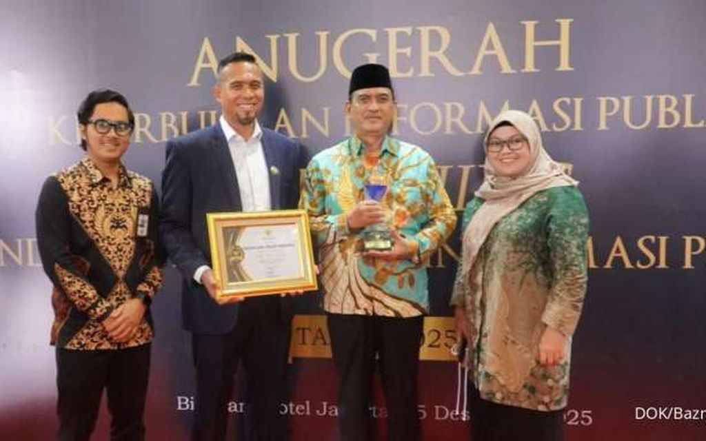  BAZNAS RI Kembali Raih Predikat Lembaga Publik Informatif KIP 2025 