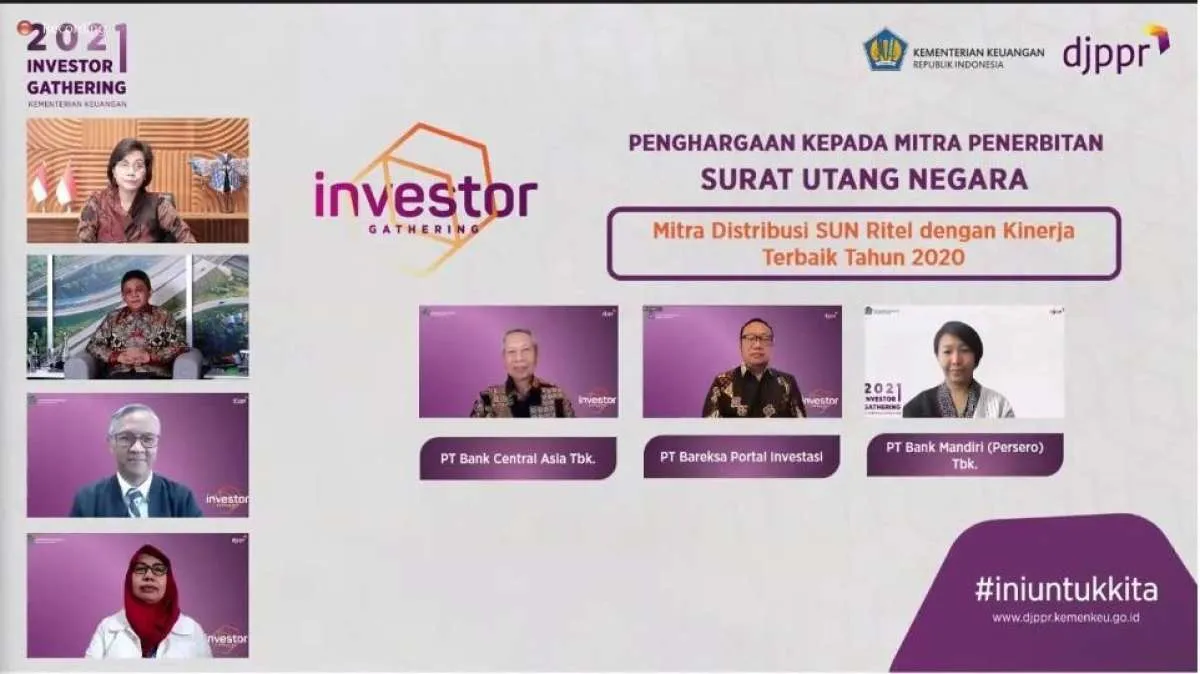 Bareksa raih penghargaan mitra distribusi SBN terbaik dari Kementerian Keuangan 