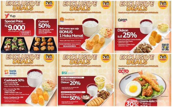 7 Promo HokBen Exclusive Deals dari Bank Saqu hingga BSI Diskon sampai 50%