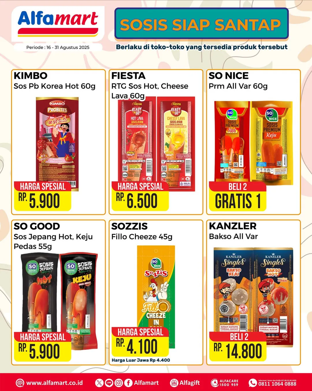 Promo Alfamart Frozen Food Fair Periode 16-31 Agustus 2025