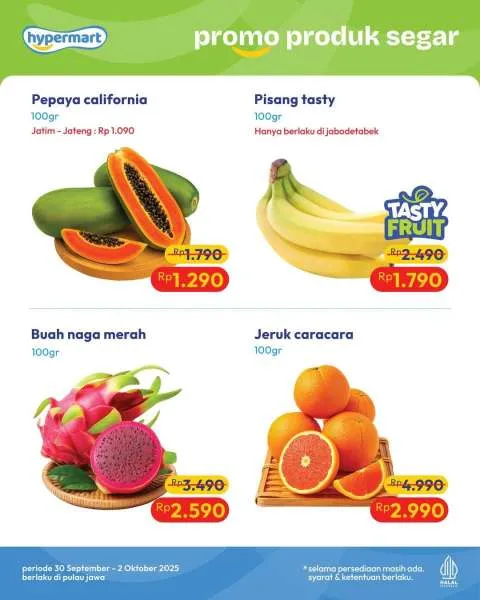 Promo Hypermart Hyper Diskon Weekday Periode 1-2 Oktober 2025