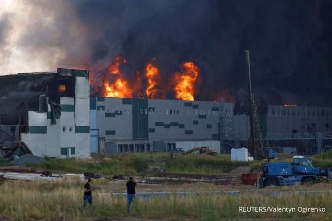 Gelombang Drone Rusia Serang Ibukota Ukraina 