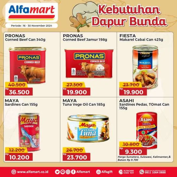 Promo Alfamart Kebutuhan Dapur Periode 16-30 November 2024