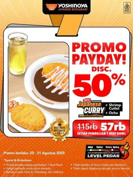 Promo Payday Yoshinoya Agustus 2025