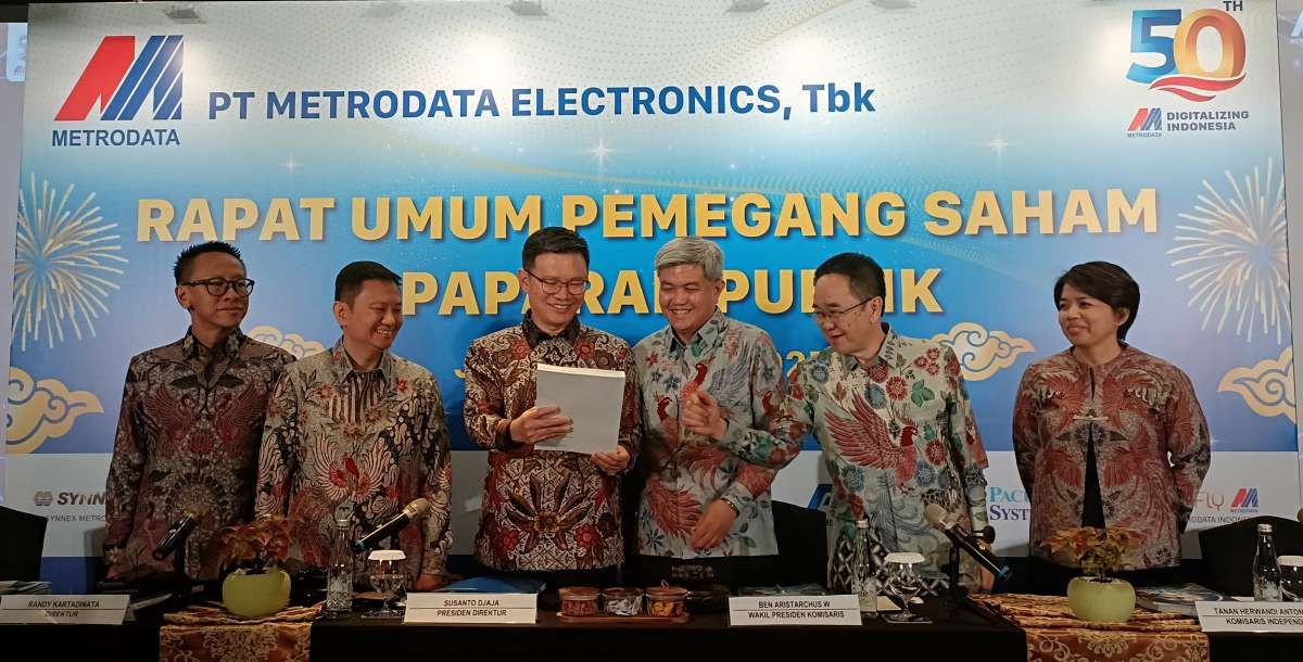 Metrodata Electronics Tbk (MTDL) Tebar Dividen Rp 294,6 Miliar dari Laba Bersih 2024