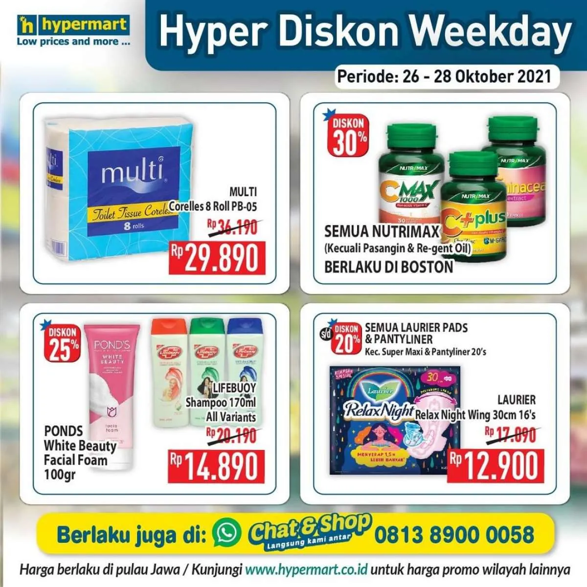 Katalog Promo Hypermart Hyper Diskon Weekday Periode 26-28 Oktober 2021