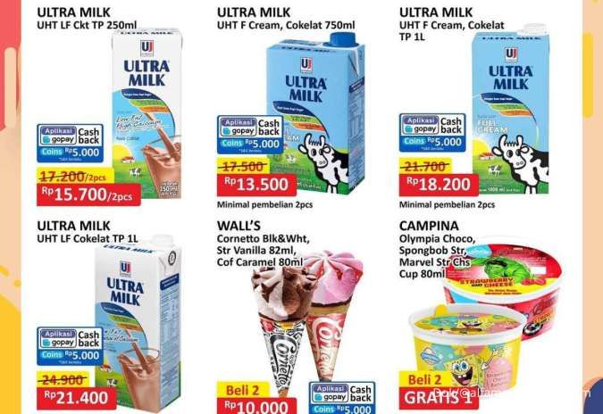 Promo Gantung Alfamart 1 September 2024, Promo Susu UHT Greenfields dan Ultra Milk