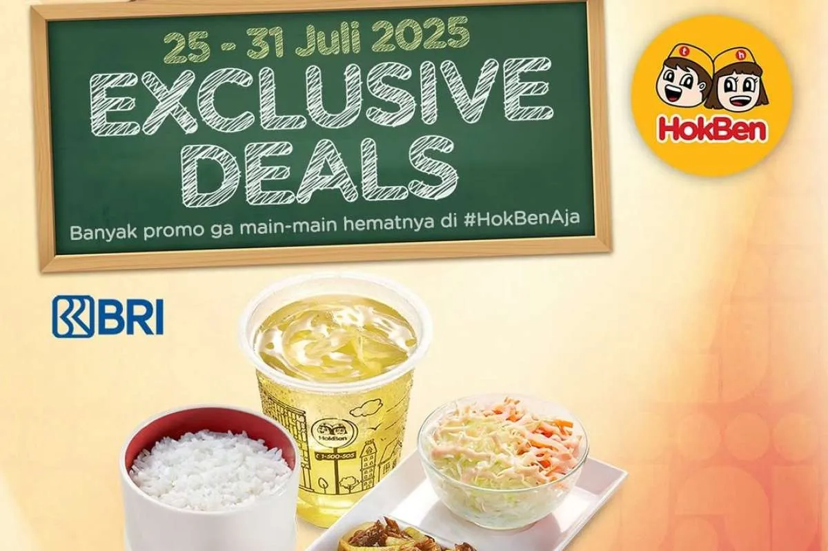 Promo HokBen dan BRI 25-31 Juli 2025, Dapatkan Potongan Harga Rp 15.000