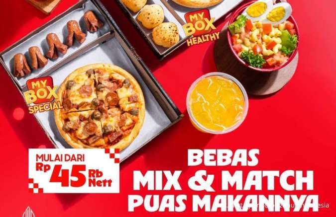 Promo Pizza Hut My Box Agustus 2025, Bebas Mix & Match Menu Favorit Mulai Rp 45.000