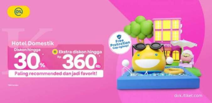 Staycation Seru! Promo Hotel Tiket.com Diskon 30% & Ekstra Diskon Hingga Rp360.000