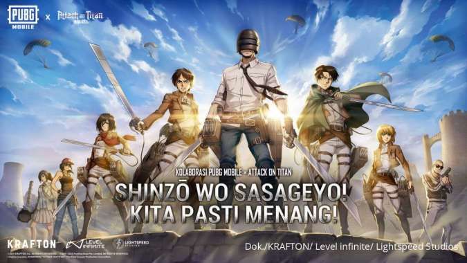 PUBG Mobile X Attack on Titan Rilis Hari ini, Cek Ukuran Update di Android & iOS