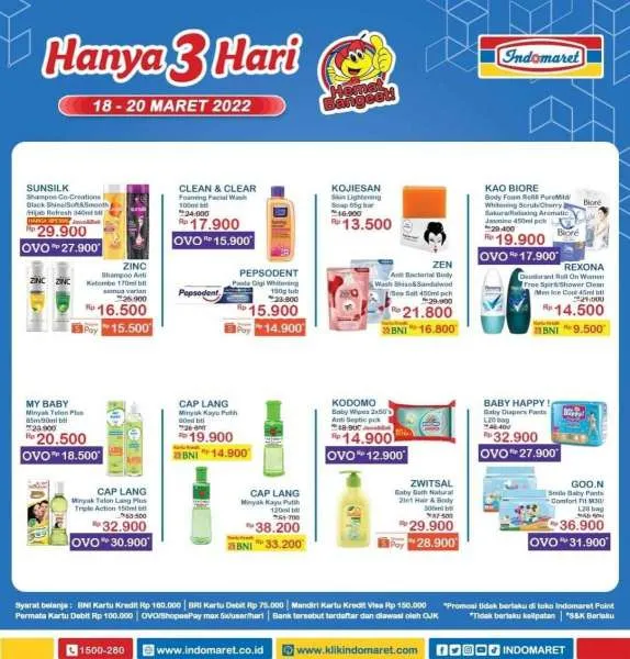 Promo Indomaret Hanya 3 Hari Periode 18-20 Maret 2022