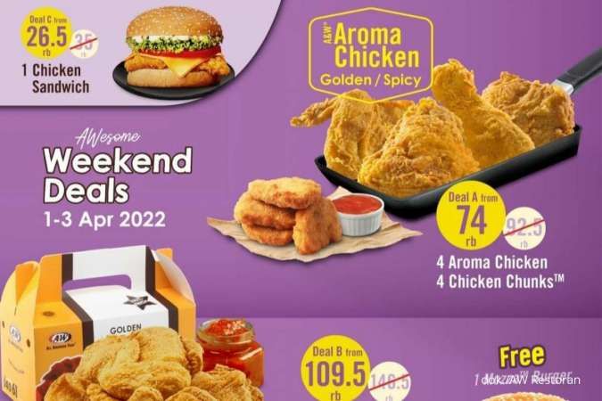 Promo AW Restoran 1-3 April 2022, Sambut Ramadan dengan Paket Weekend Deals