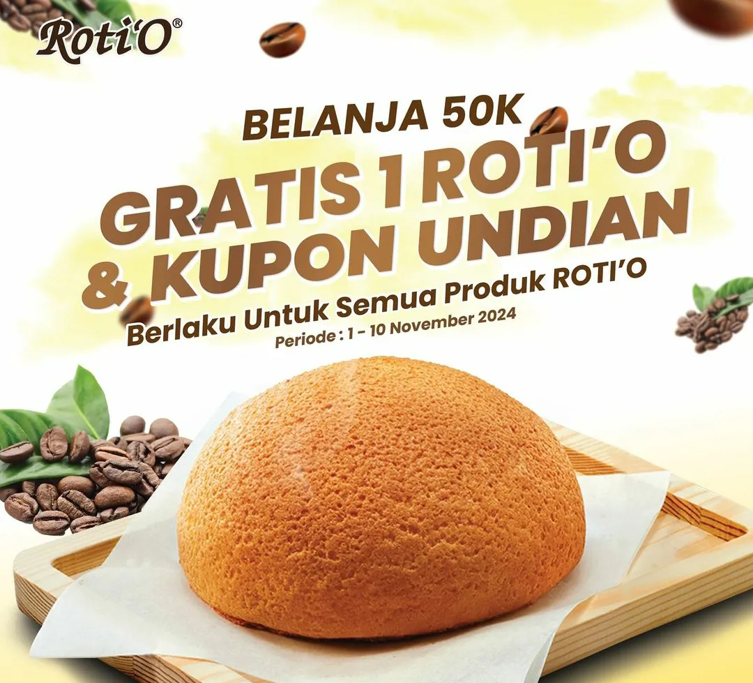 Promo Rotio beli 1 gratis 1