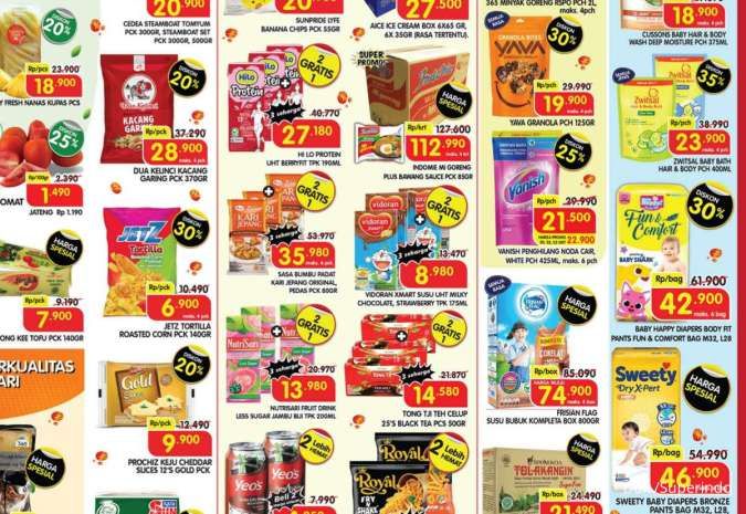 Promo Superindo Weekday 20-23 Oktober 2025, Mangga Manalagi-Anggur Muscat Diskon 40%