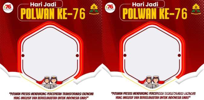 Kumpulan Twibbon HUT Polwan 2024 ke 76 Tahun dengan Desain Menarik dan Terbaru 