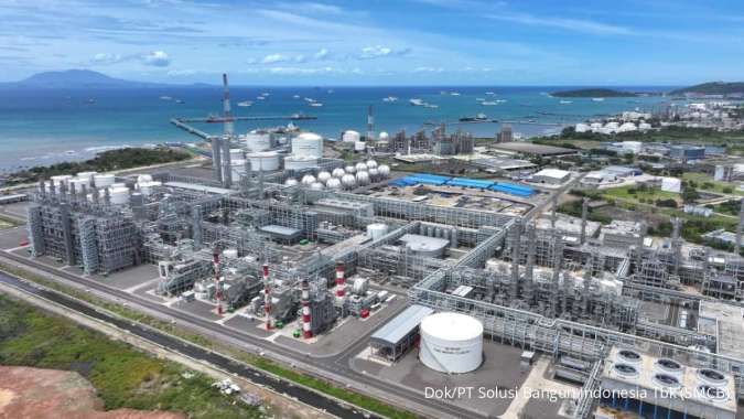 Solusi Bangun Indonesia (SMCB) Suplai Beton Siap Pakai ke Pabrik Lotte Cilegon