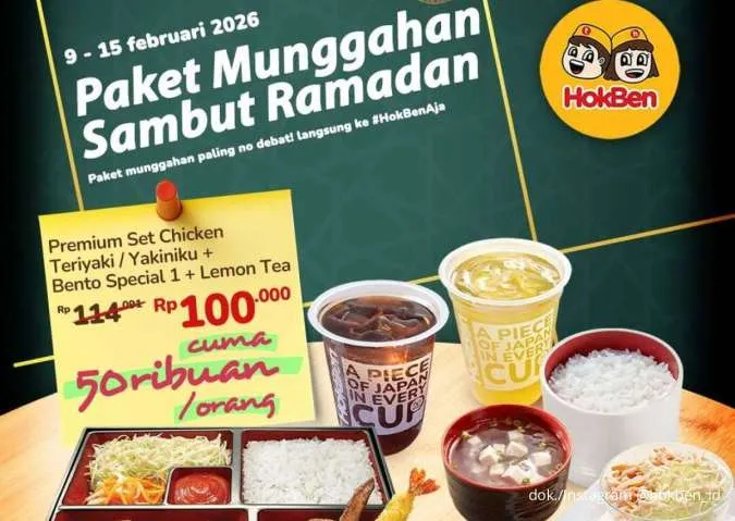 Promo Paket Munggahan HokBen: Makan Hemat & Komplit Cuma Rp 50 Ribuan Per Orang