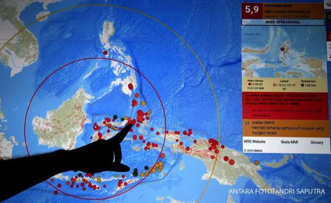 Earthquake Magnitude 5.9 Shakes North Maluku, KONI Sario Manado Building Collapses