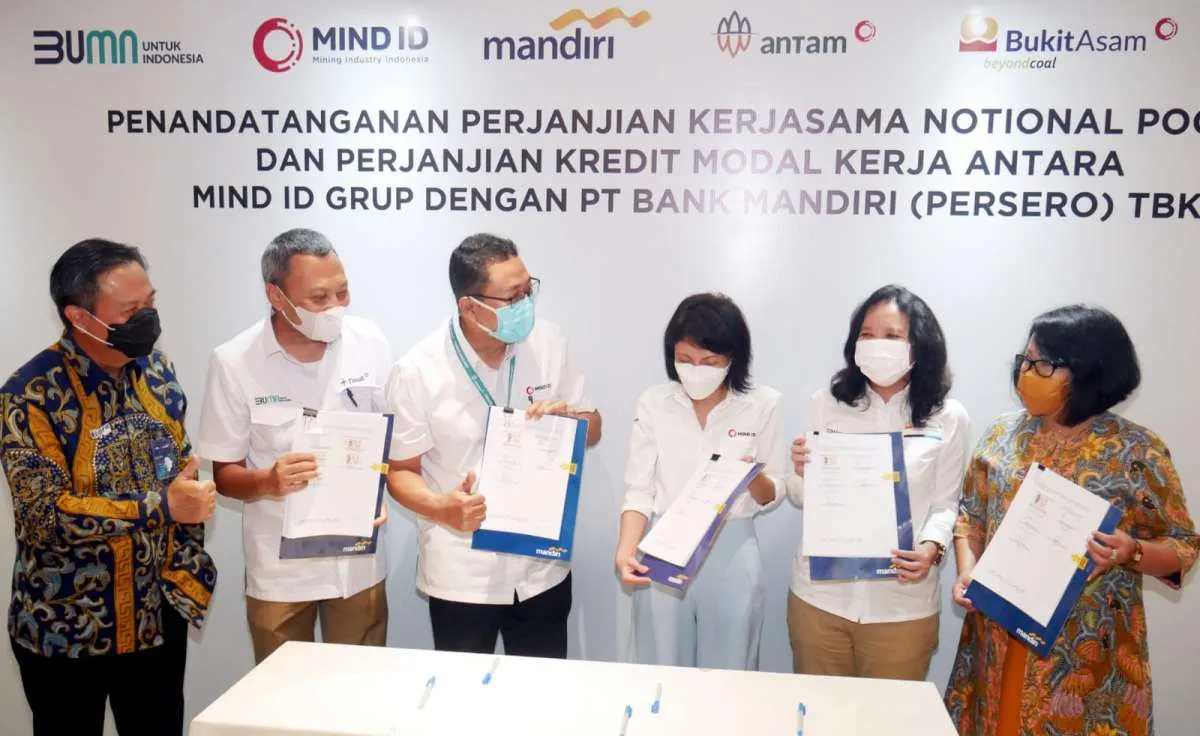 Mandiri dan MIND ID Jalin Kerjasama Notional Pooling dan Fasilitas Kredit Modal Kerja