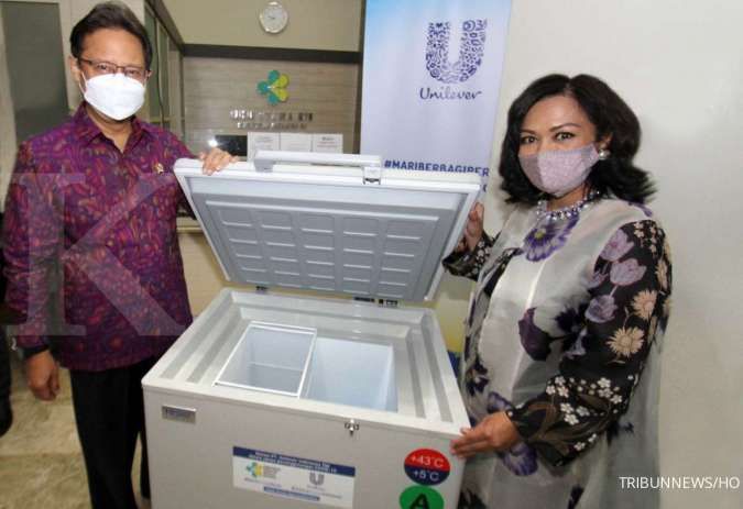 Unilever Indonesia (UNVR) donasikan 1.400 unit kabinet pendingin vaksin Covid-19