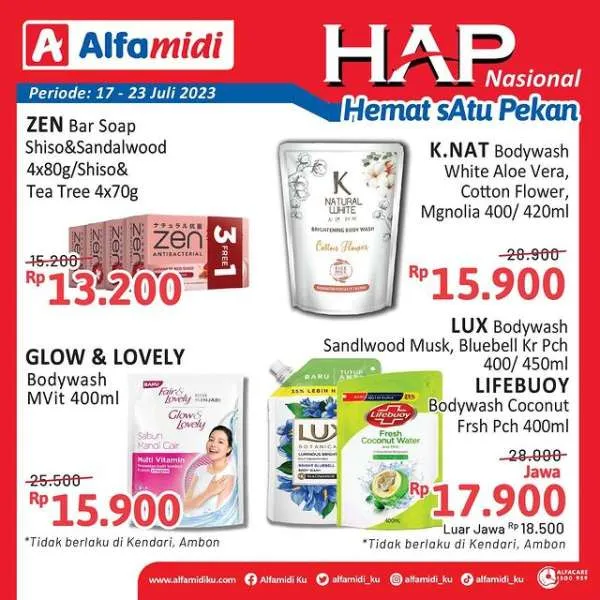 Promo Alfamidi Hemat Satu Pekan Periode 17-23 Juli 2023