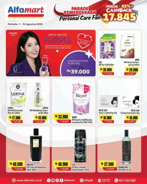 Promo Alfamart Personal Care Fair Periode 1-15 Agustus 2025