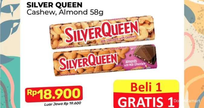 Cokelat Silver Queen Beli 1 Gratis 1, Promo Alfamart Serba Gratis sampai 30 Juni 2024