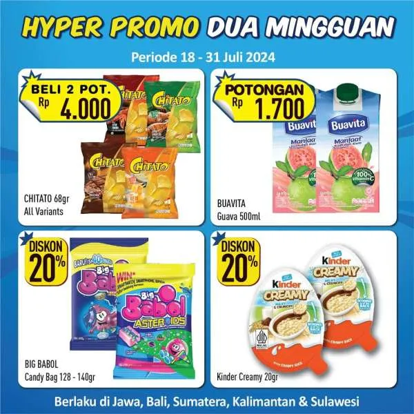 Promo Hypermart Dua Mingguan Periode 18-31 Juli 2024