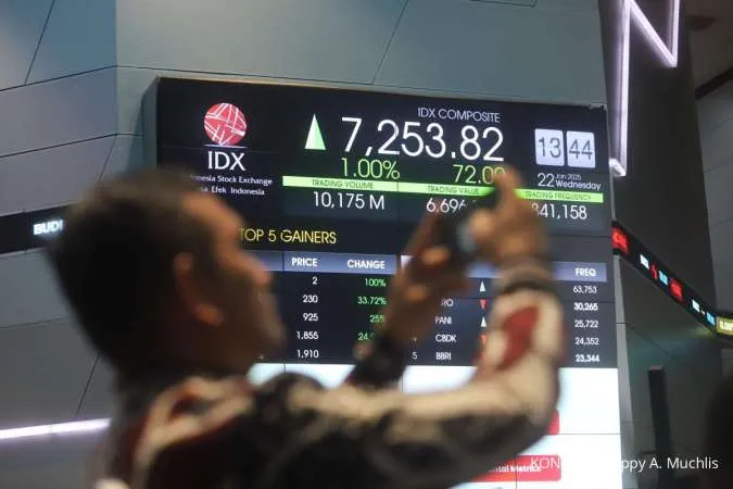 Naik 6 Hari Beruntun, IHSG Kembali ke Atas 7.200 pada Rabu (22/1)
