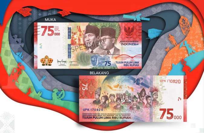 Uang peringatan kemerdekaan RI ke-75 tahun bisa ditukar mulai pukul 15.00