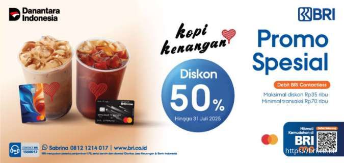 Promo Kopi Kenangan dengan BRI sampai 31 Juli 2025, Ada Diskon 50% di Seluruh Outlet