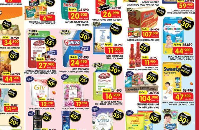 Promo Deterjen dan Sabun Mandi di Superindo, Alfamart, Tip Top dan Indomaret Weekend