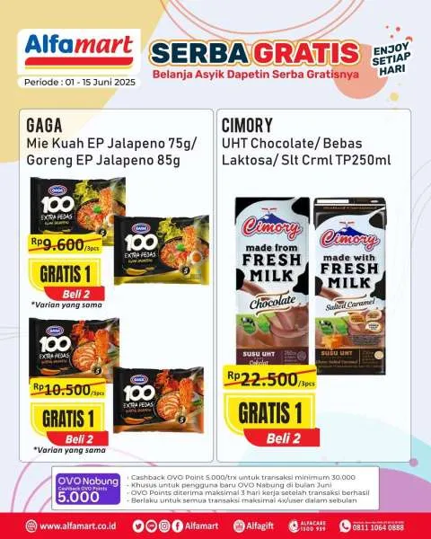 Promo Alfamart Serba Gratis Periode 1-15 Juni 2025