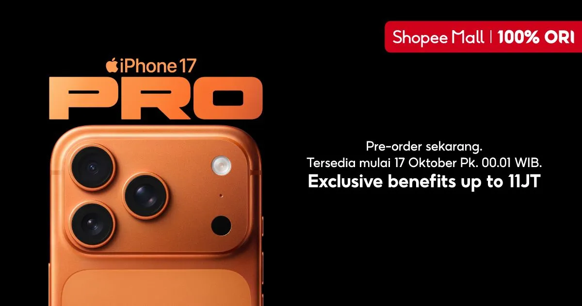 Pre-Order iPhone 17 Series di Shopee, Ada Promo Cashback & Exclusive Gift Box!