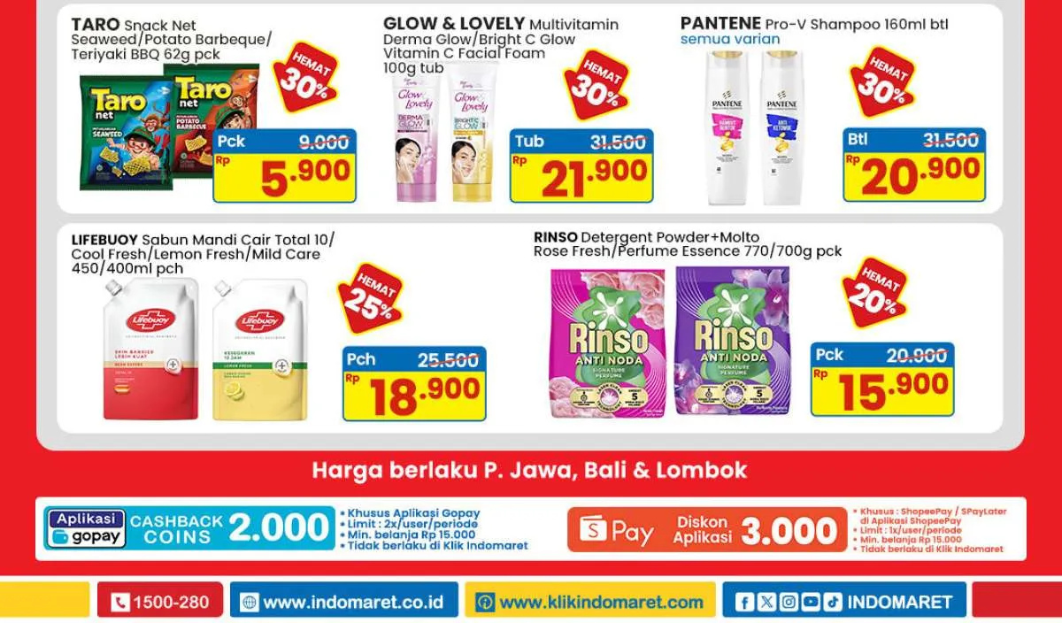 Promo Indomaret Murah 16-22 Oktober 2025, Rinso & Lifebuoy Diskon Sampai 25%