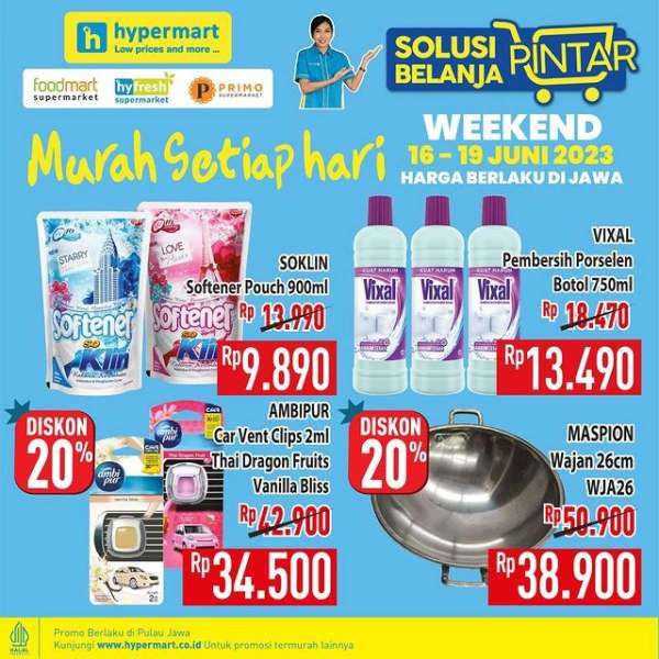 Promo Hypermart Hyper Diskon Weekend Periode 16-19 Juni 2023