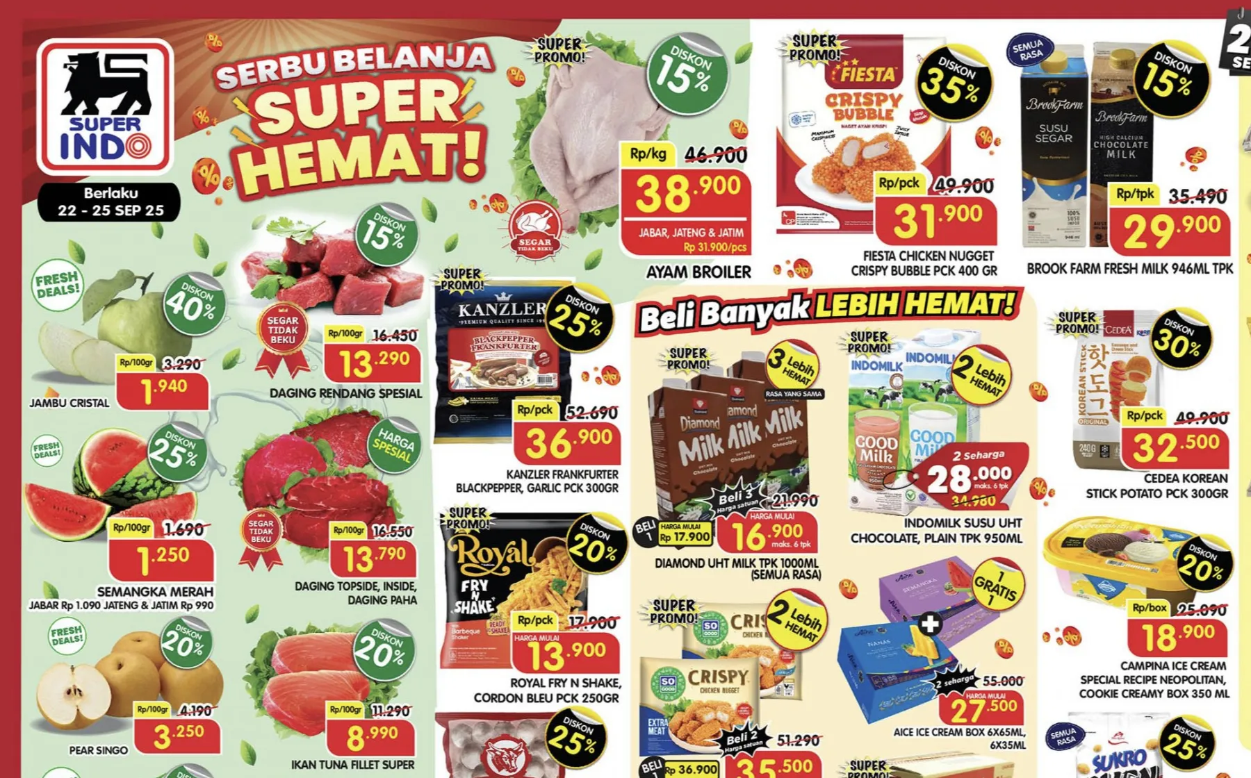 Promo Superindo Weekday Periode 22-25 September 2025