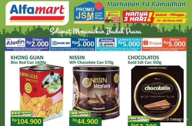 Promo JSM Alfamart Weekend 7-9 Maret 2025, Nissin Wafer dan Chocolatos Lebih Murah