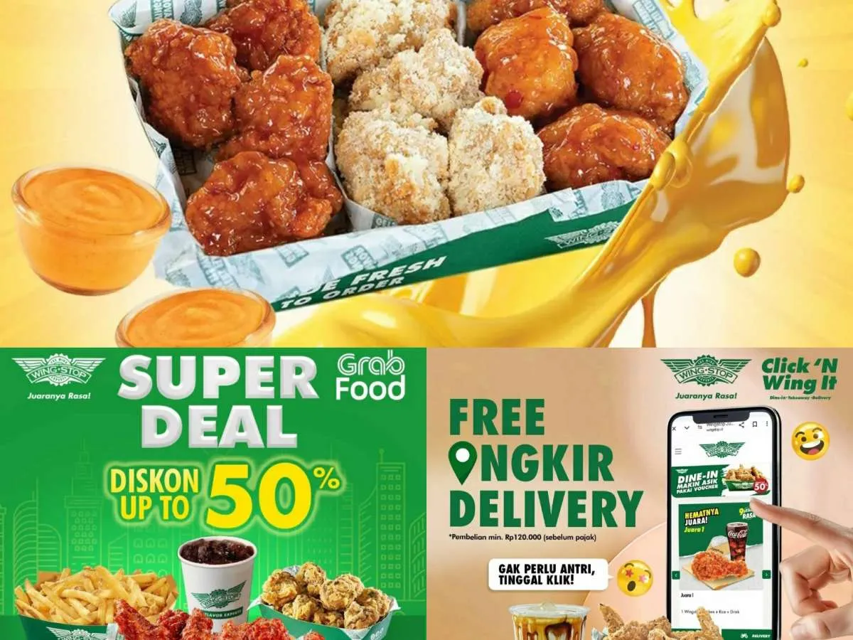 3 Promo Wingstop Juli 2024, Super Deal Diskon up to 50% hingga Free Ongkir