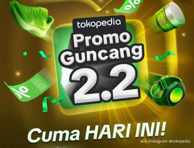 Belanja Hemat di Promo Tokopedia 2.2, Ada Gratis Ongkir & Diskon hingga Rp 1,2 Juta