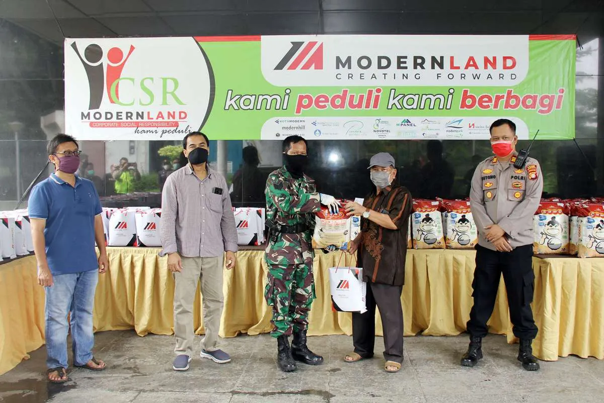 Modernland (MDLN) salurkan 280 paket sembako bagi warga terdampak Covid-19