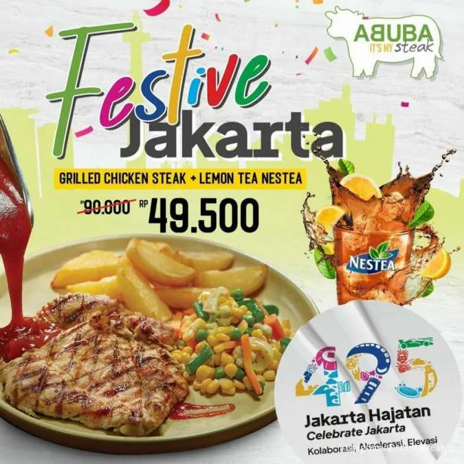 Promo Abuba Steak HUT Jakarta ke-495