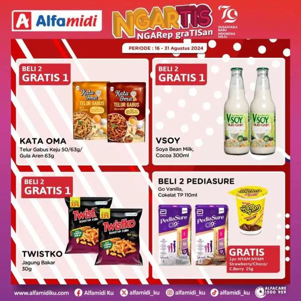 Promo Alfamidi Ngartis (Ngarep Gratisan) Periode 16-31 Agustus 2024