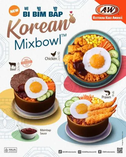 Promo A&W Menu Baru Bibimbap Korean Mixbowl